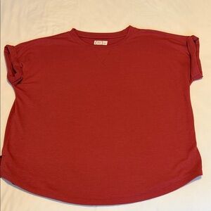 Women’s Maurices Dark Red Short Sleeve Tee